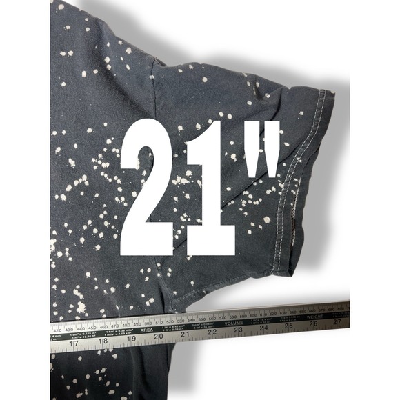 Tupac Shakur Graphic T-Shirt Black Paint Splatter 1971 Infinity Men's - Picture 4 of 5